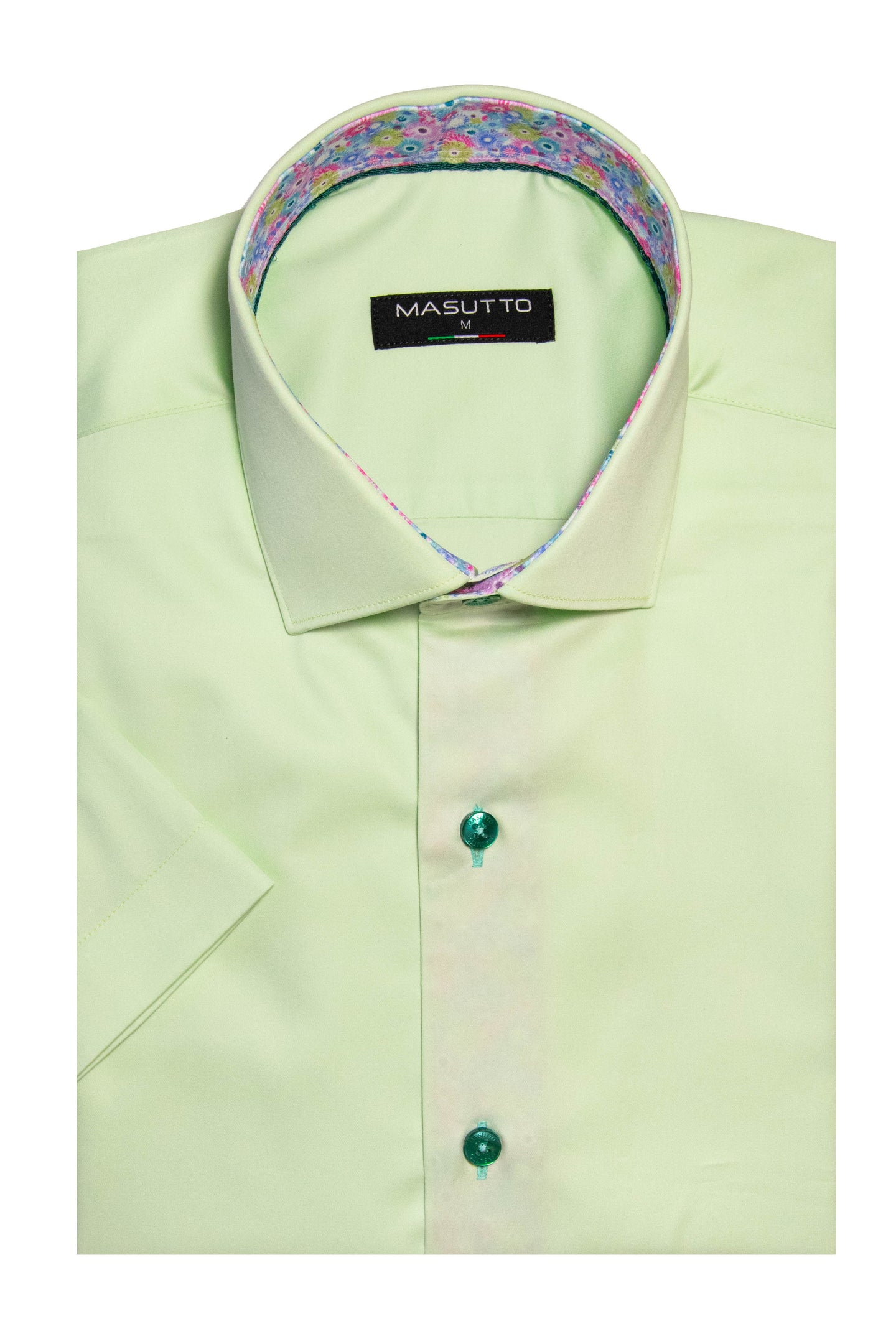 MASUTTO BRIANNE/03 SHORT SLEEVE BUTTON DOWN SHIRT